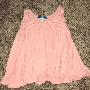 pink flowy tank top